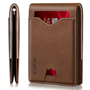 Chất lượng cao bán buôn Slim thẻ trường hợp cổ điển PU Ví Mens da chủ sở hữu thẻ - Product Image 1