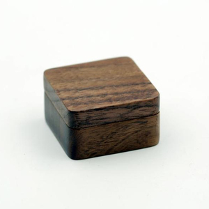Personnalisé Gravé <span class=keywords><strong>Bois</strong></span> boutons de Manchette avec Boîte-Cadeau Carrée Ensemble pour Garçon D'honneur Mari Cadeaux De Mariage - Product Image 6