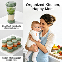 Robot culinaire multifonctionnel pour bébé et mixeur pour enfants 200W – Ensemble machine à aliments complémentaires pour bébé – Vente chaude
