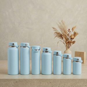 Botella de agua aislada al vacío de acero inoxidable 304 con logotipo personalizado, grabado láser, acabado mate, 12oz 16oz 18oz 22oz 32oz 40oz personalizada - Product Image 2