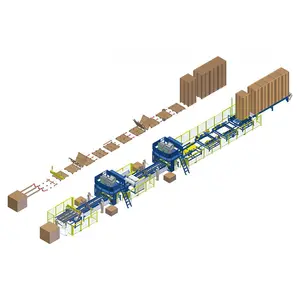 Euro Automatic Wood Pallet Making Machine Assembly Line Of Wooden Pallets