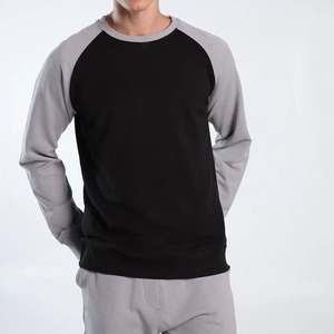 Men cotton sweatshirt plain long sleeve crew neck pullover casual <b>jumper</b> manufacturer OEM custom logo - Product Image 1