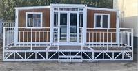Tout nouveau 40ft haute qualité conteneur en acier extensible maison petites maisons en panneau sandwich pour cour extérieure salle de bain