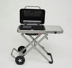 <span class=keywords><strong>Barbecue</strong></span> au gaz propane portable breveté avec couvercle luxueux, moderne et haut de gamme pour l'extérieur, la terrasse, le jardin et le camping - Product Image 4