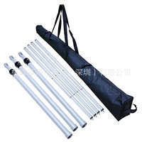 Sistema de Soporte de Aluminio Reforzado de 7-12 pies/6-10 pies de Conexión Rápida para Telones de Fondo