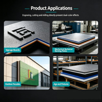 Plaque en plastique ABS double couleur, 2 couches, bicolore, pour gravure laser CNC, pour enseignes publicitaires, plaques signalétiques, taille personnalisée