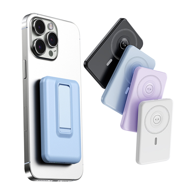 New Style Magnetic Wireless Mini Power Bank 5000mah 10000mah Fast Charging External Battery for Phone