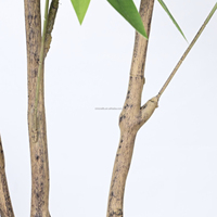 Bouquet de Bonsaï Arbre à Monnaie Artificiel en Plastique de Haute Qualité, en Pot, Très Réaliste, pour Décoration d'Ambiance Intérieure et de Mariage