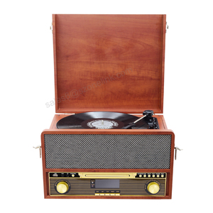 Offre Spéciale maison Gramophone <span class=keywords><strong>vinyle</strong></span> tourne-disque avec haut-parleurs intégrés 3 vitesses Usb Sd Record <span class=keywords><strong>Bluetooth</strong></span> tourne-disque - Product Image 6