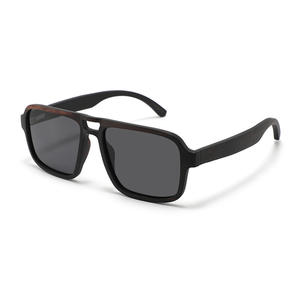 Gafas de Sol de Aviador de Madera para Hombre, Lentes Polarizadas TAC con Protección UV400 W6064, Estilo para Pesca y Conducción - Product Image 2