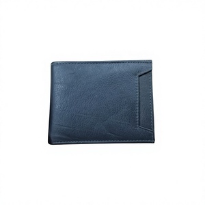 Portefeuille en cuir noir personnalisé pour homme, fermeture ouverte, broderie lettre et motif étoile, court, étanche, porte-cartes de crédit - Product Image 4