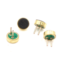 Microphone à condensateur électret unidirectionnel MANORSHI Mini 2 broches noir et argent
