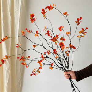 Ramas de Hojas de Arce Artificiales Qingyu Chronicle, Flores de Seda, Decoración Otoñal para el Hogar, Accesorios para Exteriores - Product Image 1