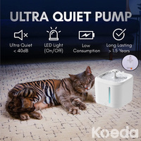 Distributeur automatique de fontaine à boire électrique USB à LED pour animaux domestiques Petit bol d'eau pour chien/chat muet en silicone et acier