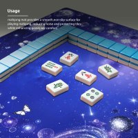 Tapis de Mahjong Antidérapant et Anti-Bruit de Haute Qualité pour Table, Tapis de Jeu Portable pour Poker et Blackjack
