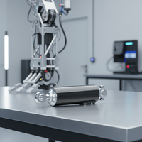Ensemble de joint de jambe de robot humanoïde avec moteur CC 24V à aimant permanent sans balais, actionneur linéaire à couple élevé, prend en charge la personnalisation