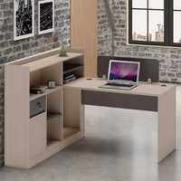 Bureau de travail en cubique moderne et durable à deux places, extensible, en bois massif, mobilier de bureau, ateliers modulaires