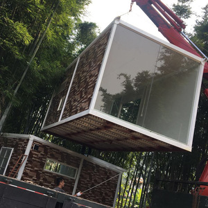 บ้านคอนเทนเนอร์ทรงสี่เหลี่ยมผืนผ้า บ้านคอนเทนเนอร์ทันสมัย ความหนามาตรฐานสำหรับใช้เป็นที่อยู่อาศัย - Product Image 1