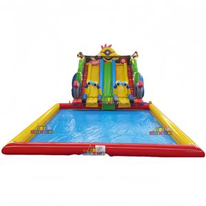 Tobogán Acuático Inflable Gigante de Fábrica, Parque Acuático Inflable con Tobogán y <span class=keywords><strong>Piscina</strong></span> para Playas y Parques - Product Image 5
