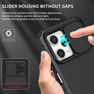 Funda a prueba de golpes para Xiaomi Redmi 10 A1 <span class=keywords><strong>A2</strong></span> A3 / Note 13 12 11 Pro / Note 10S 11SE funda protectora de lente de cámara deslizante - Product Image 4