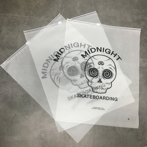 Ziplock Bags Custom Logo Print Recycled Pouches Frosted Apparel Shipping Slide Zippers Lock Clothing Packing Plastic Ziplock Bags Zipper Poly