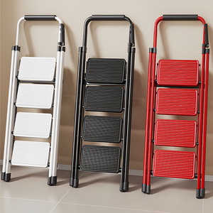 บันไดพับ 4 ขั้น บันไดอเนกประสงค์กันลื่นสำหรับใช้ในร่ม - Product Image 1