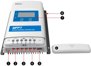 High Efficiency <strong>MPPT</strong> 10A-40A Solar <strong>Charge</strong> <strong>Controller</strong> for Renewable Energy Systems Compatible with 12V 24V 36V 48V Solar Powers - Product Image 6