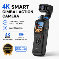 Cámara Gimbal de Bolsillo 4K Ultra HD 330, la Más Popular °   Seguimiento Facial, Pantalla Táctil de 1.7 Pulgadas, Transferencia WiFi, 31 Filtros para Vlog