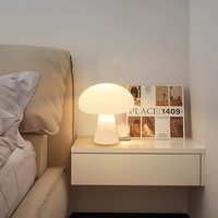 Lampe de table en forme de champignon rechargeable MSBN, 3 couleurs à intensité variable, ornement créatif pour la maison, lampe de bureau LED fabriquée en Chine, Gansu