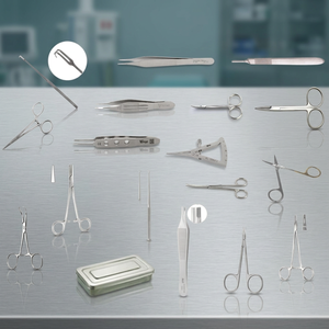 Juego de Blefaroplastia de 24 Piezas, Instrumentos Quirúrgicos Cosméticos para Ojos, Cirugía de Párpados, Herramientas Médicas de Precisión de Acero Inoxidable, Kit de Operación - Product Image 3