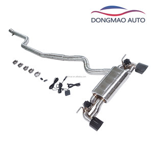 Système d'échappement de modification automobile à double valve et silencieux central, compatible avec BMW 125i F20 B48 2.0T <span class=keywords><strong>2018</strong></span> DM - Product Image 4