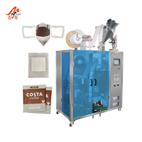 Machine d'emballage automatique de haute précision à moteur pneumatique pour sachets de café filtre à oreilles suspendues de 5g, avec remplissage d'azote