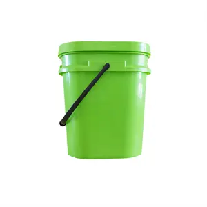 Factory Wholesale Custom Logo Plastic Bucket 10 Liter With Lid Plastic Drum