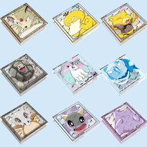 Nouveaux Aimants de Réfrigérateur Pokémon en <span class=keywords><strong>Cristal</strong></span> JPS – Mini Briques Carrées en Verre Transparent – Jouet pour Enfants – Boîte Scellée Pokémon Booster - Product Image 6