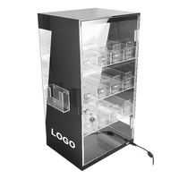 Présentoir à cigarettes Fournisseurs Magasin de tabac personnalisé Présentoir à cigarettes avec boîte à lumière LED