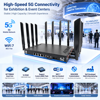 Routeur Wi-Fi 7 de qualité industrielle haute performance BE1900 2.5G MU-MIMO avec VPN, pare-feu, QoS, modem 5G avec prise en charge de la carte SIM et WireGuard