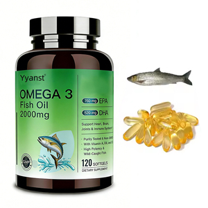 OEM/ODM Vitamine favorisant l'absorption du calcium, soutient la santé osseuse, huile de poisson oméga-3 de haute pureté en gélules, échantillon gratuit - Product Image 1