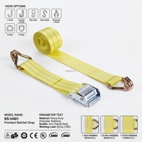 Sangle de fixation de cargaison pour camion, 25 mm (1 pouce), boucle à cliquet, sangle en nylon/polyester haute ténacité