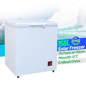 Réfrigérateur-congélateur <span class=keywords><strong>solaire</strong></span> Esun 12v 24v double tension, réfrigérateur <span class=keywords><strong>solaire</strong></span> 158L portable pour le camping et les camping-cars, alimenté par batterie - Product Image 2