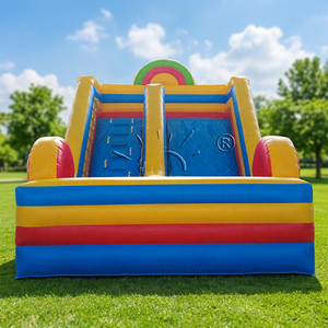 WINSUN Custom High Quality Adults Kids Playground Themed Blow <b>Slide</b> Rainbow PVC Inflatable Dry <b>Slide</b> for Trampoline Park Garden - Product Image 1