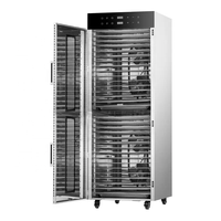 Déshydrateur Alimentaire Industriel Commercial Séchoir à Fruits et Aliments 32 48 80 96 Plateaux en Acier Inoxydable pour Légumes et Viandes