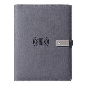 สมุดบันทึกธุรกิจแบบชาร์จไฟได้ LX23008 ปกผ้าแบบถอดได้ พร้อมระบบชาร์จไร้สาย สมุดโน้ตพกพาสำหรับสำนักงาน - Product Image 1