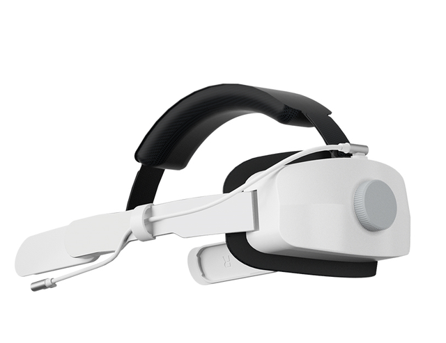 VR SHINECON Head Strap with 4800mAh Battery Pack for Quest2 Adjustable Strap Replacement Accessories Headstrap