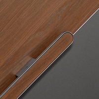 Porte d'entrée moderne en bois, isolée, insonorisée, ignifuge, avec serrure intelligente, pour appartement, villa et usage commercial