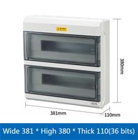 Boîtier de distribution étanche IP66 à montage en surface 36 voies, boîtier électrique minimaliste à ouverture par pression 4-36 voies, uniquement les boîtes vides