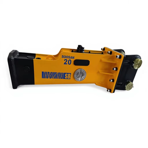 Marteau hydraulique de démolition de roche de type boîte SB20 avec burins de 45 mm pour mini-excavatrices de 1,2 à 3 tonnes ou chargeuses à direction assistée - Product Image 1