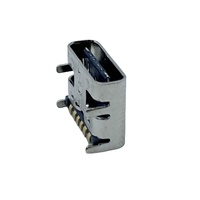 FOXECO Schwarze Kunststoff-Dip-Typ-C-USB-3.0-Buchse für Lade- und Datenübertragung mit 6-Pin-Anschluss