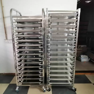 Khách sạn thương mại Nhà hàng cao di động thép không gỉ thức ăn nhanh Pan Bánh Pan khay giá xe đẩy - Product Image 5