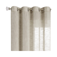 Vente en gros de rideaux transparents imprimés modernes de luxe rideaux occultants personnalisables cantonnières à oeillets de salon gauche/droite biparting