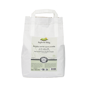 Argilla di Velay 100% Naturale in Polvere Verde Frantumata 3Kg - Paste di Argilla per la Cura della Pelle - Product Image 1
